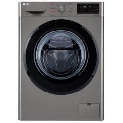 Стиральная машина LG F4M5VS6S (серебристый/черный люк)