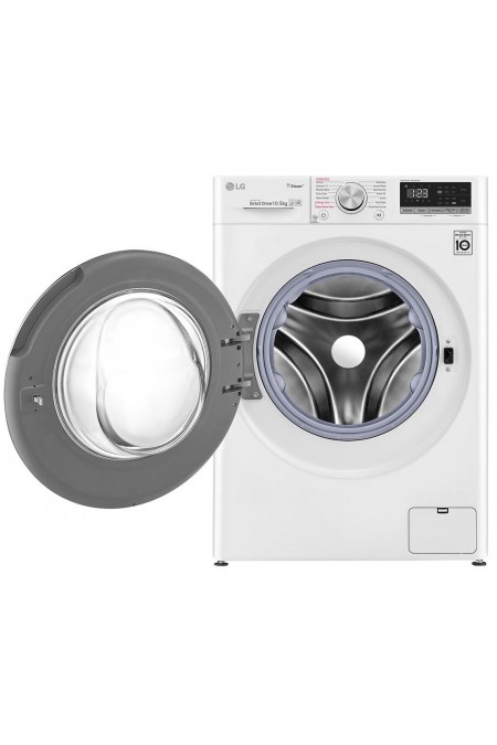 Стиральная машина LG F4V5RYPOW (белый/черный люк) 1