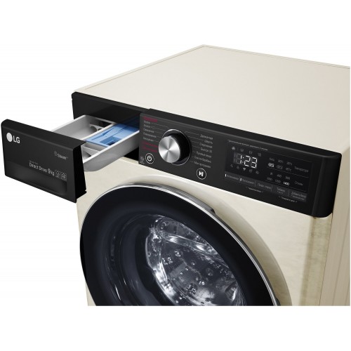 Стиральная машина LG F4V5VS9B (бежевый) 5