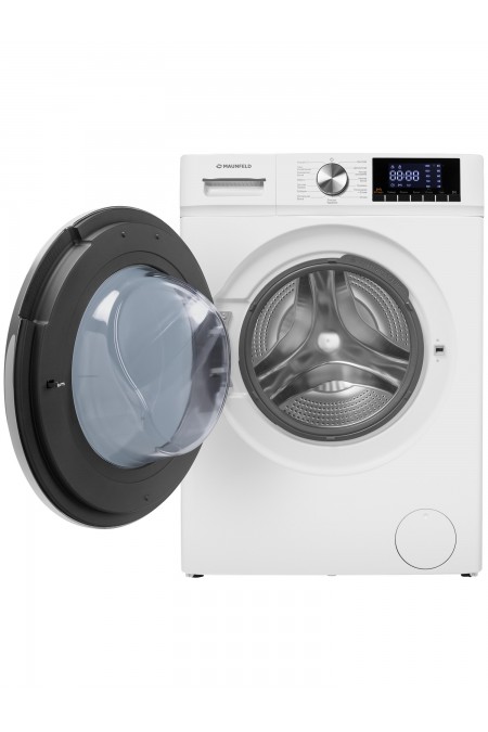 Стиральная машина Maunfeld MFWM127IWH02 (белый/черный люк) 1