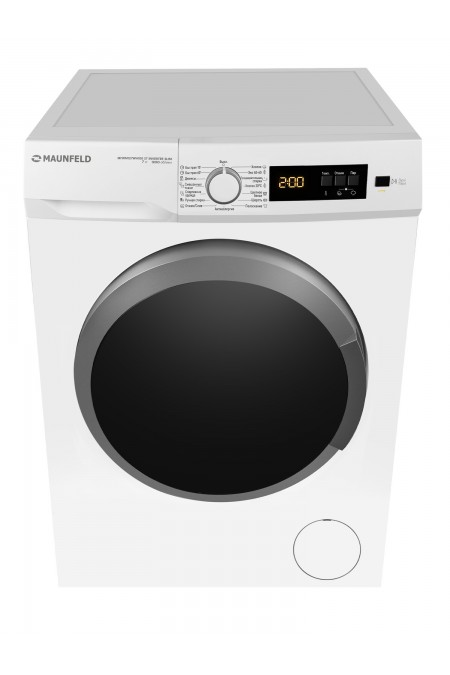 Стиральная машина Maunfeld MFWM127WH100 ST Inverter Slim (белый/черный люк) 2