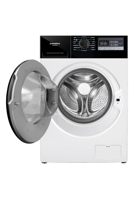 Стиральная машина Maunfeld MFWM1410STWH03 (белый/черный люк) 1