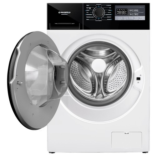 Стиральная машина Maunfeld MFWM1410STWH03 (белый/черный люк) 1