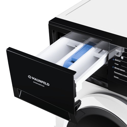 Стиральная машина Maunfeld MFWM1410STWH03 (белый/черный люк) 7