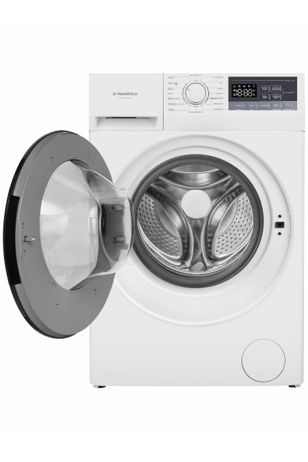 Стиральная машина Maunfeld MFWM148STWH02 (белый/черный люк) 1
