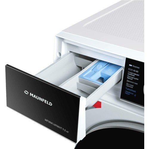 Стиральная машина MAUNFELD MFWM149IWHT (белый/черный люк) 6
