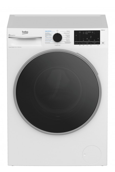 Стиральная машина с сушкой Beko B3DFR57H23W (белый/черный люк) 