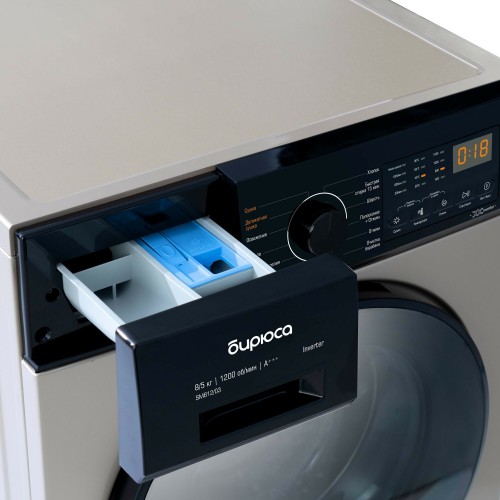 Стиральная машина с сушкой БИРЮСА WMD-SM812/03 B (золотой) 5