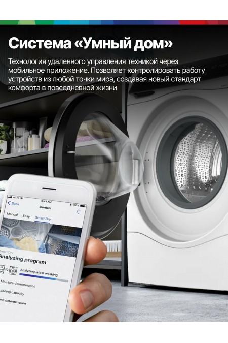 Стиральная машина с сушкой Bosch WNC254A0ME (с английской панелью управления) (белый) 7