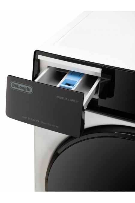 Стиральная машина с сушкой DeLonghi ARABELLA LA 10754 VI (белый/черный люк) 8