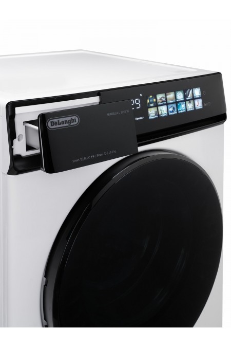 Стиральная машина с сушкой DeLonghi ARABELLA LA 10754 VI (белый/черный люк) 9