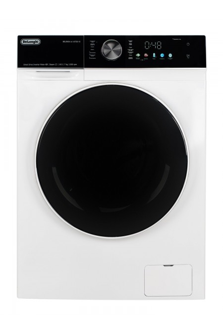 Стиральная машина с сушкой DeLonghi Belinda LA 10726 VI (белый/черный люк) 