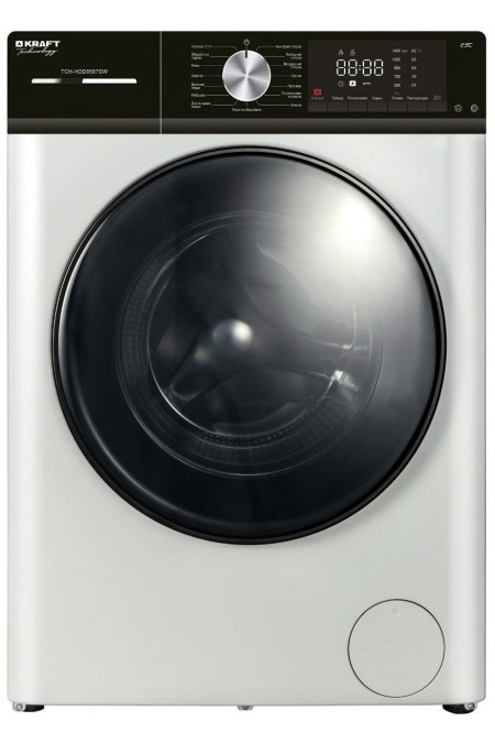 Стиральная машина с сушкой Kraft Technology TCH-HDD8587SW (белый/черный люк) 