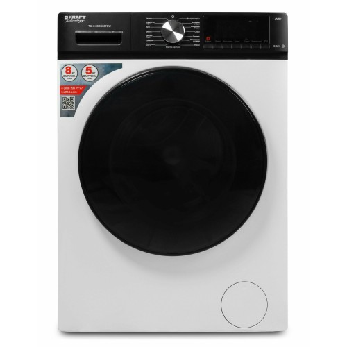 Стиральная машина с сушкой Kraft Technology TCH-HDD8587SW (белый/черный люк) 1