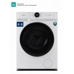 Стиральная машина с сушкой MIDEA MF200D80WBS/W-RU (белый)