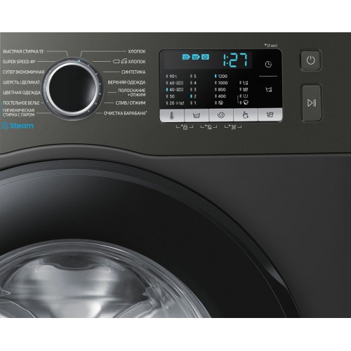 Стиральная машина Samsung WW80AGAS26AXLD (серый) 8