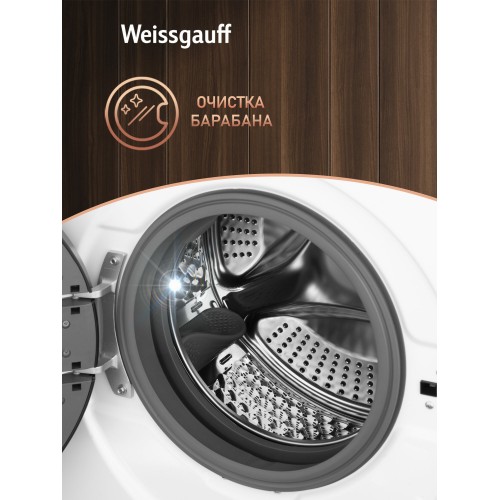 Стиральная машина Weissgauff WM 4106 D (белый/черный люк) 3
