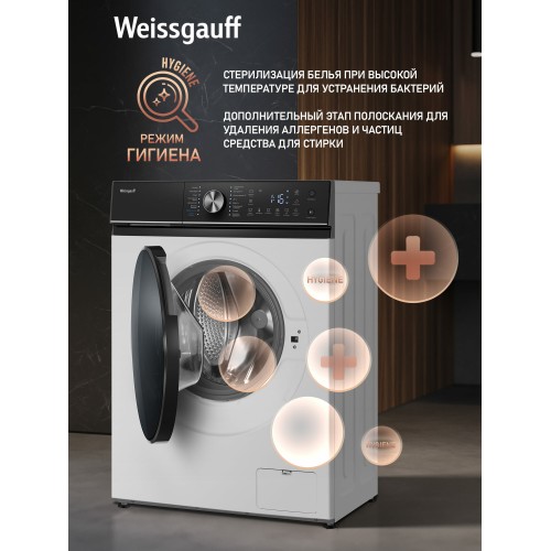 Стиральная машина Weissgauff WM 4106 D (белый/черный люк) 8