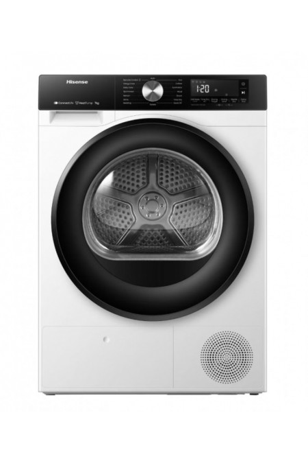 Сушильная машина Hisense DH3S702UWDE (с английской панелью управления) (белый/черный люк) 
