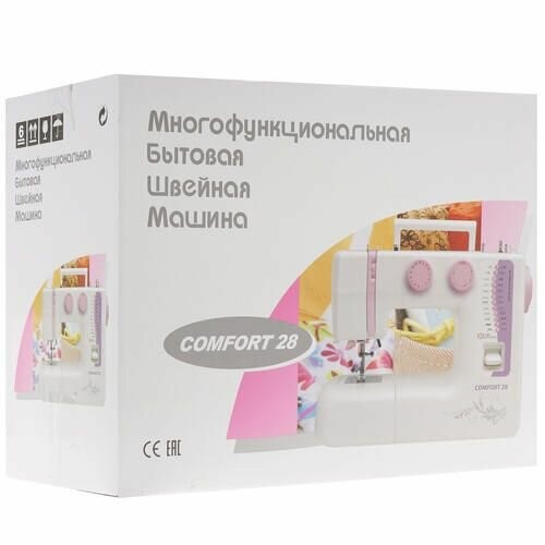 Швейная машина Comfort 28 (белый/малиновый) 8