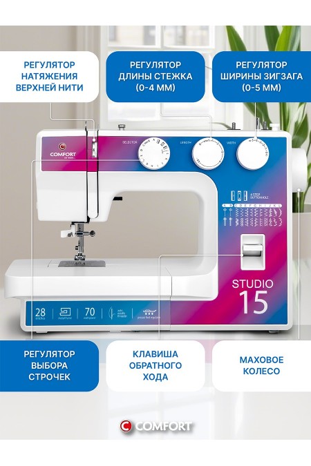 Швейная машина Comfort Studio 15 (белый) 5