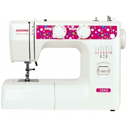 Швейная машина Janome 1543 (бело-малиновый)
