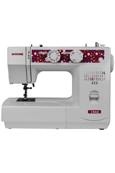 Швейная машина Janome 1543 (бело-малиновый) 