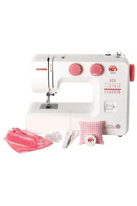 Швейная машина Janome 311PG (белый/розовый) 4