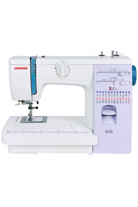 Швейная машина Janome 423S (белый/голубой) 
