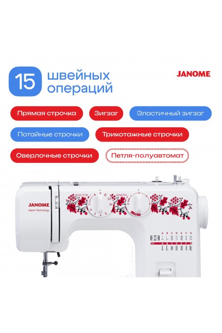 Швейная машина Janome HomeDecor 2077 (белый) 5