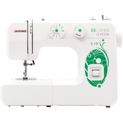 Швейная машина Janome S-19 (белый/зеленый)