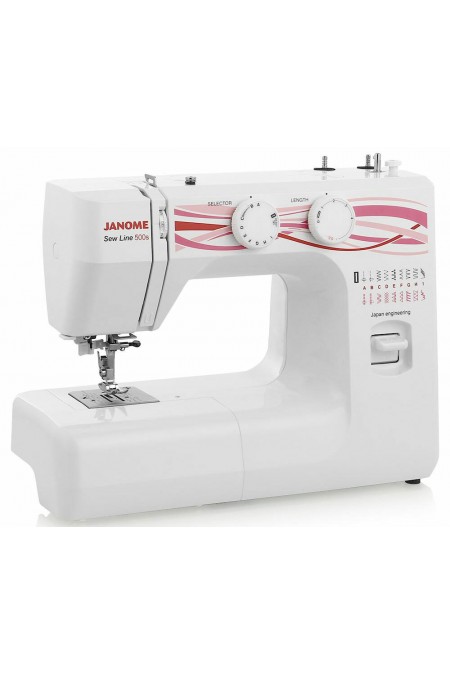 Швейная машина Janome Sew Line 500S (белый/розовый) 