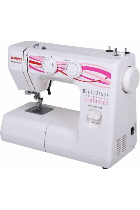 Швейная машина Janome Sew Line 500S (белый/розовый) 1