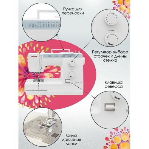 Швейная машина Janome Sewist 721 (белый) 9