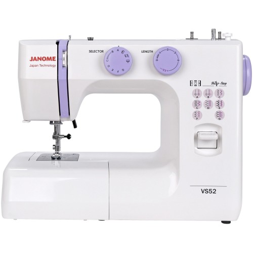 Швейная машина Janome VS52 (белый/сиреневый) 