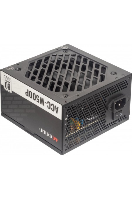 Блок питания Accord ATX ACC-W500P 80 PLUS WHITE 500W (черный) 