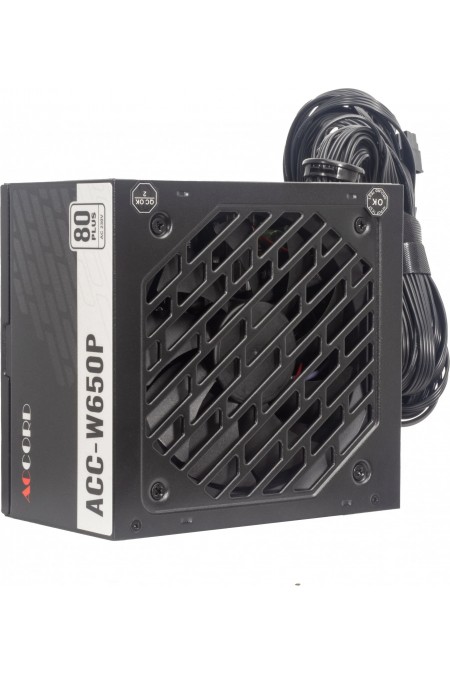 Блок питания Accord ATX ACC-W650P 80 PLUS WHITE RTL 650W (черный) 1