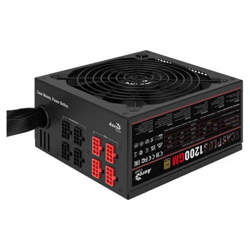 Блок питания Aerocool ATX 1200W KCAS PLUS 1200GM V2 (ACPG-KPK2FEC.12) (черный) 8