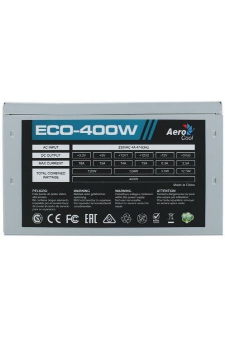 Блок питания AeroCool Eco 400W (серый) 3
