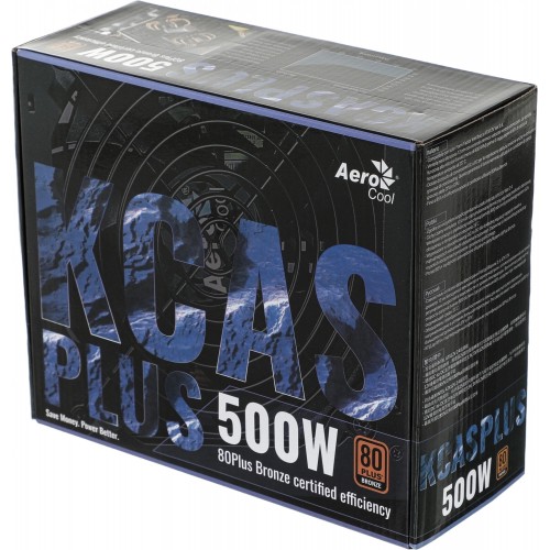 Блок питания AeroCool KCAS PLUS 500W (черный) 