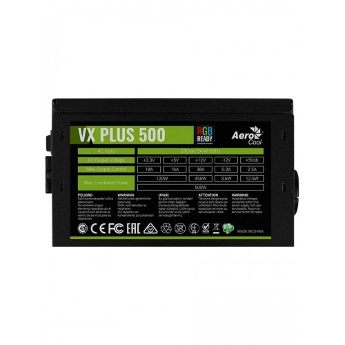Блок питания Aerocool VX-500 PLUS RGB 500W (черный) 6