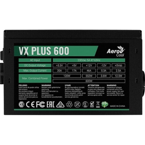 Блок питания AeroCool VX Plus 600W (черный) 1