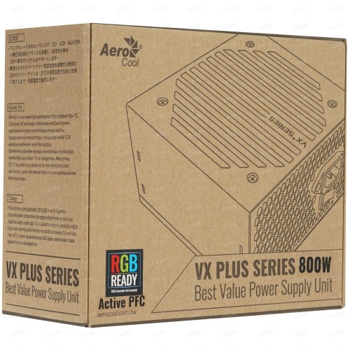 Блок питания Aerocool VX800 PLUS RGB 800W (черный) 7