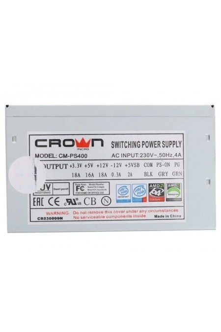 Блок питания CROWN CM-PS400W OEM (серый) 4