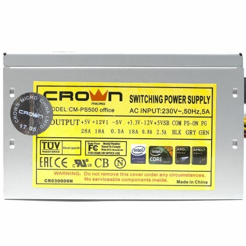 Блок питания CROWN MICRO CM-PS500 Office 500W OEM (серый) 4