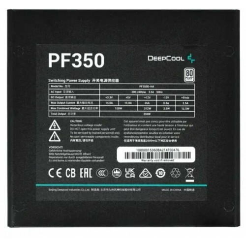 Блок питания Deepcool PF350 350W (черный) 8
