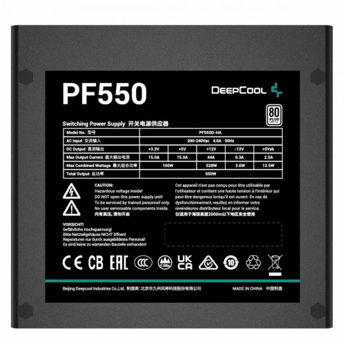 Блок питания Deepcool PF500 (R-PF550D-HA0B-WDEU) (черный) 2