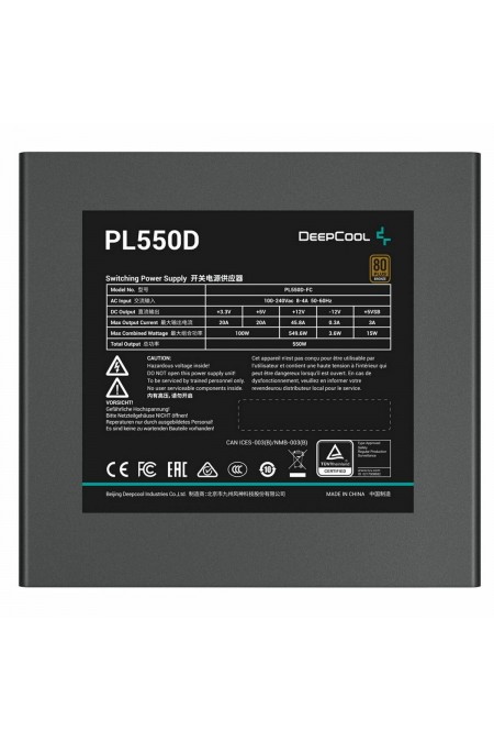 Блок питания Deepcool PL550D (R-PL550D-FC0B-WDEU-V2) (черный) 2