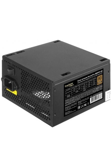 Блок питания для сервера ExeGate ServerPRO 80 PLUS Bronze 800PPH-SE 800W (EX292206RUS) (черный) 