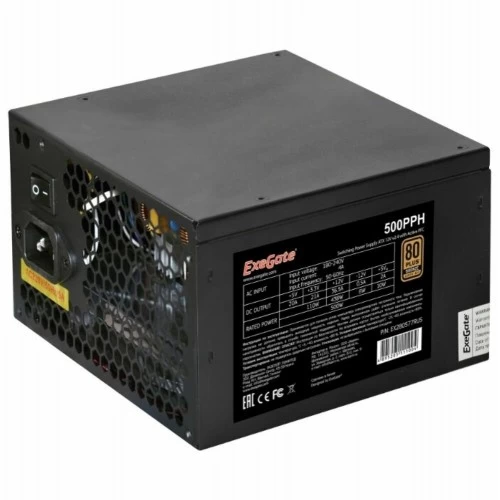 Блок питания ExeGate 500PPH-OEM 500W (EX280577RUS-OEM) (черный) 3